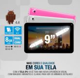 Tablet Multilaser M9 com Android 4.4 NB148 Cinza